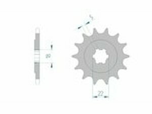 Ritzel Afam 13 Zhne KX 125 1994-2008