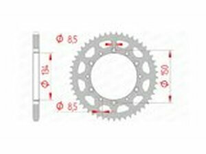 Kettenrad Afam Stahl 42 Zhne Kawasaki KX / KXF