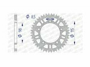 Kettenrad Afam Alu selbstreinigend 46 Zhne KTM 65