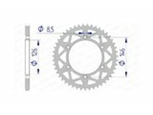 Kettenrad Afam Alu selbstreinigend 47 Zhne Suzuki RM-Z...