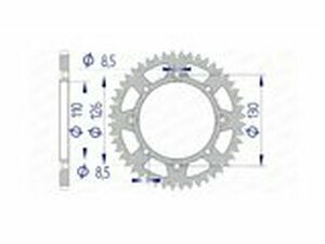 Kettenrad Afam Alu 420 / 47 Zhne KX 65