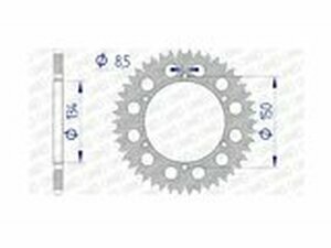 Kettenrad Afam Alu 46 Zhne Kawasaki KX / KXF