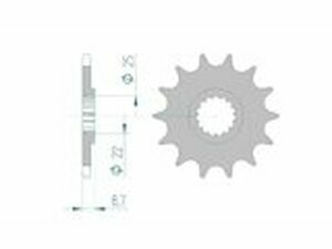 Ritzel Afam 16 Zhne KTM / Husqvarna / Beta