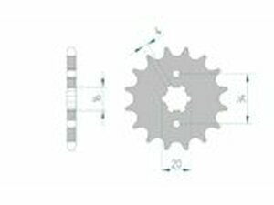 Ritzel Afam 14 Zhne Beta RR LC