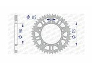 Kettenrad Afam Alu selbstreinigend 50 Zhne KTM 65