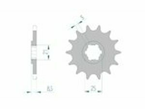 Ritzel Afam 15 Zhne Husqvarna CR / WR 250 1991-1998