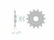 Ritzel Afam 13 Zhne KXF 250