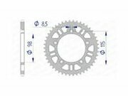 Kettenrad Afam Alu 420 / 48 Zhne SX / TC 65