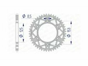 Kettenrad Afam Alu 53 Zhne Honda CR / CRF / XR