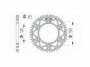 Kettenrad Afam Alu 53 Zhne Honda CR / CRF / XR