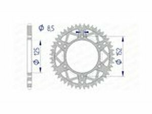 Kettenrad Afam Alu selbstreinigend 49 Zhne Beta