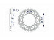 Kettenrad Afam Alu selbstreinigend 53 Zhne Kawasaki KX /...