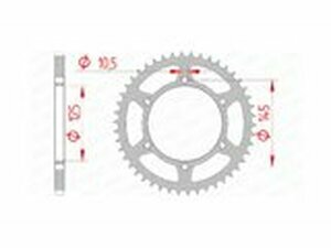 Kettenrad Afam Stahl 47 Zhne XTX 660