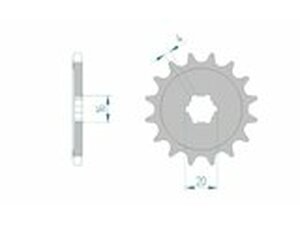 Ritzel 428 Afam 14 Zhne KX 80 / 85