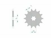 Ritzel Afam 13 Zhne KX 125 1992-1993