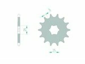 Ritzel selbstreinigend Afam 13 Zhne KX 250 / 500
