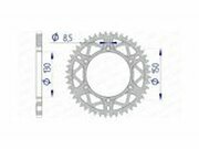 Kettenrad Afam Alu selbstreinigend 52 Zhne Yamaha YZ / YZF