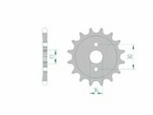 Ritzel Afam 428 / 15 Zhne CR 80 / 85