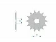 Ritzel Afam 12 Zhne YZ 125 1990-2004