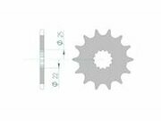 Ritzel selbstreinigend Afam 14 Zhne YZ / YZF ab 1999