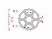 Kettenrad Afam Stahl 46 Zhne KLX 110