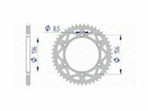 Kettenrad Afam Alu 49 Zhne GasGas / Sherco