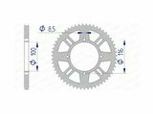 Kettenrad Afam Alu 420 / 51 detns KX 80 / 85