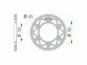 Kettenrad Afam Alu 49 Zhne Honda CR / CRF / XR