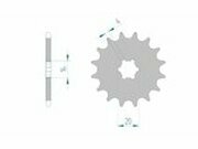 Ritzel Afam 420 / 15 Zhne KX 65 / 85