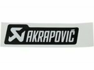 Aufkleber Akrapovic hitzefest 120x35mm schwarz