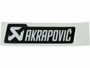 Aufkleber Akrapovic hitzefest 120x35mm schwarz