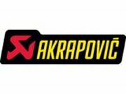 Aufkleber Akrapovic hitzefest 120x35mm gelb