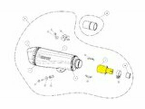 Krmmeranschluss Akrapovic Piaggio MP3