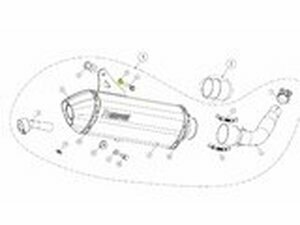 Unterlegscheibe Auspuff Akrapovic P-DR4