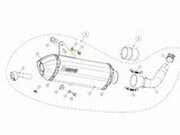 Unterlegscheibe Auspuff Akrapovic P-DR4