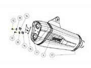 Auspuffschraube Akrapovic P-FB127