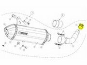 Auspuffschelle Akrapovic P-R51