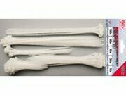 Kabelbinder Satz BGS wei verschiedene Gren 250 Stk.