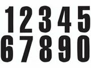 Startnummer Aufkleber x3 Blackbird #4 13X7cm schwarz