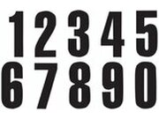 Startnummer Aufkleber x3 Blackbird #5 13X7cm schwarz