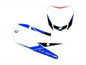 Startnummerntafel Set pre-cut wei Blackbird YZ 125 / 250...