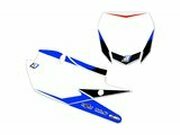 Startnummerntafel Set pre-cut wei Blackbird YZ 125 / 250...