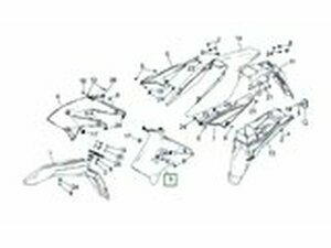 Khlerabdeckung links wei Senda DRD X-Treme ab 2010