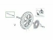 Vorderradachse original Derbi Senda DRD X-Treme ab 2010