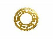 Kettenrad 53 Zhne - 420 Doppler Alu CNC gold Rieju MRT