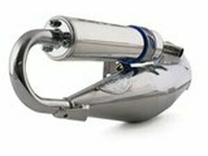 Auspuff Doppler S3R Chrom, Minarelli liegend