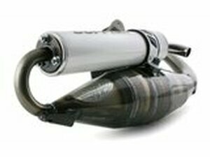 Auspuff Doppler S3R Evolution Minarelli stehend weiss