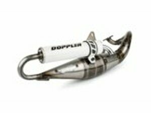 Auspuff Doppler S3R Evolution, wei, Minarelli liegend