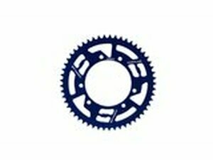 Kettenrad 53 Zhne - 420 Doppler Alu CNC blau Rieju MRT