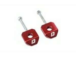 Kettenspanner Radachse 12mm Doppler Alu CNC rot Derbi /...